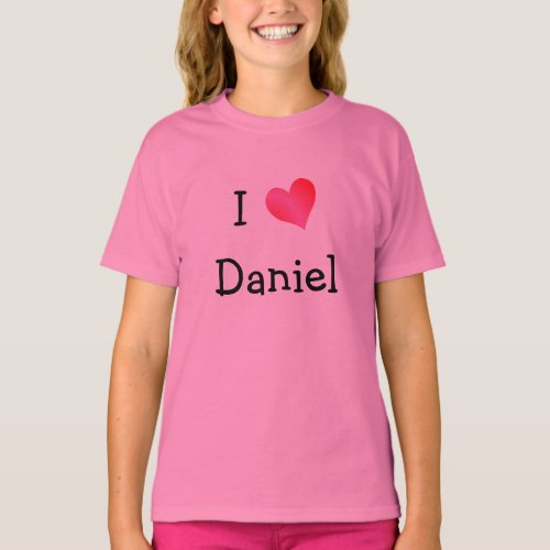 I Love Daniel T_Shirt