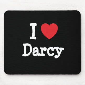 I love Darcy heart T-Shirt Mouse Pad