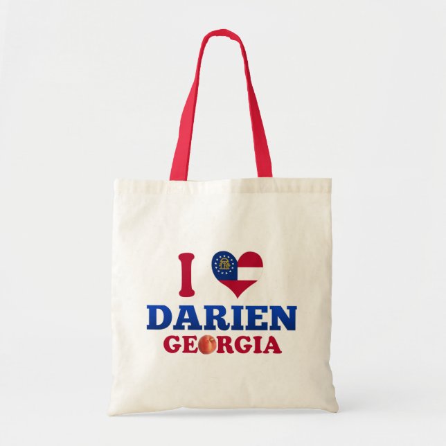 I Love Darien, Georgia Tote Bag (Front)