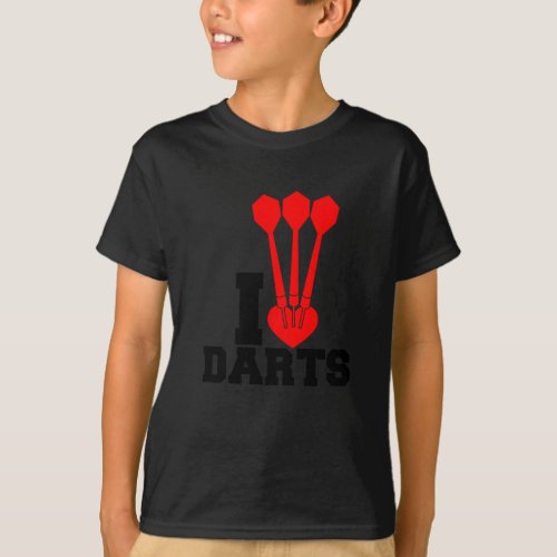 I Love Darts T_Shirt