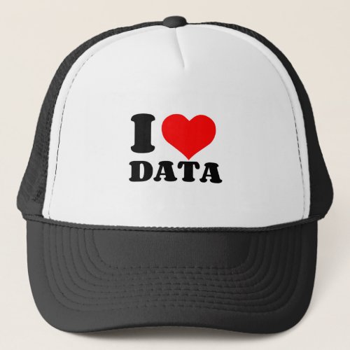 I LOVE DATA TRUCKER HAT