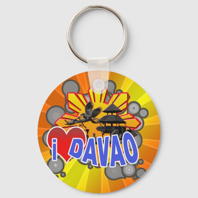 I Love Davao Keychain (Front)