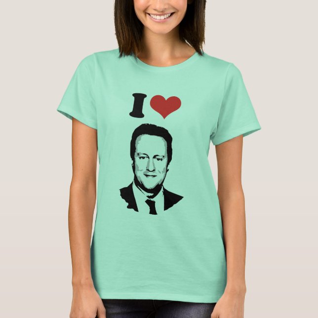 I Love David Cameron T-Shirt (Front)