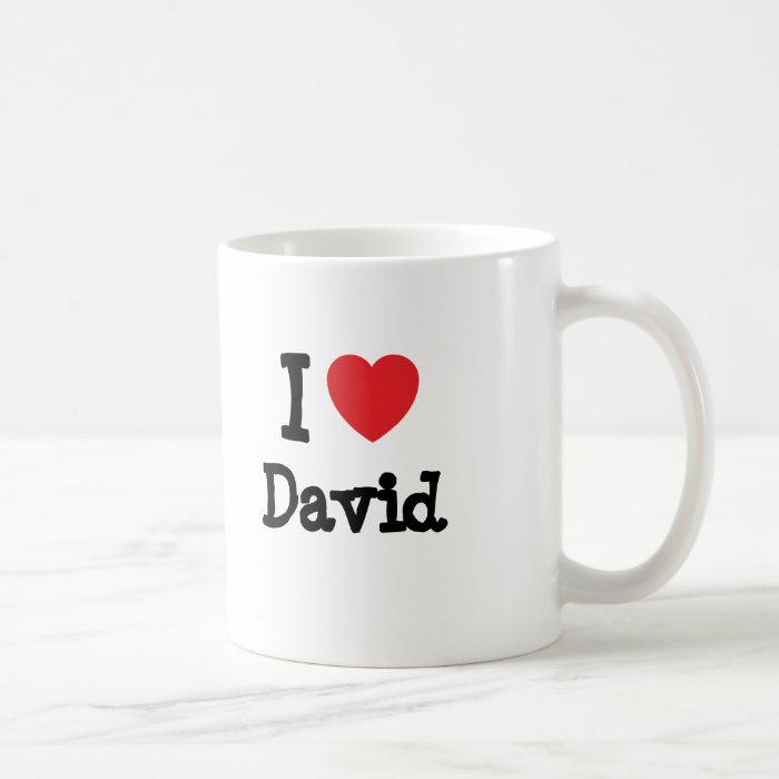 I love David heart T Shirt Coffee Mug