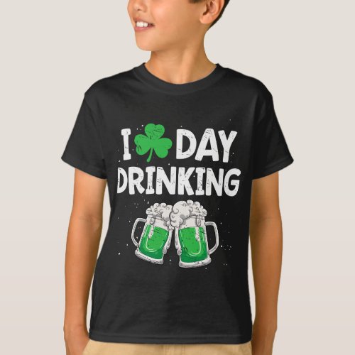 I Love Day Drinking St Patricks Day Men Women Sham T_Shirt
