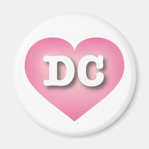 I love DC - DC pink fade heart Magnet