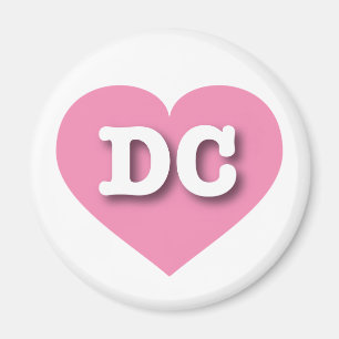I love DC - DC pink heart Magnet