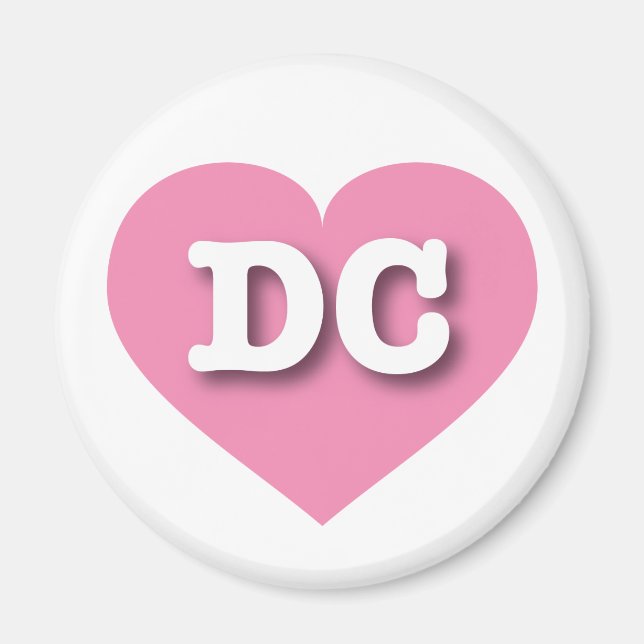 I love DC - DC pink heart  Magnet (Front)