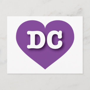 I love DC - DC purple heart Postcard