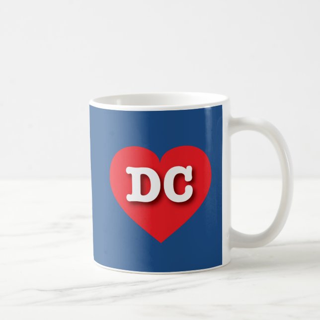 I love DC - DC red heart Coffee Mug (Right)
