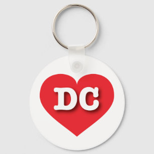 I love DC - DC red heart Keychain