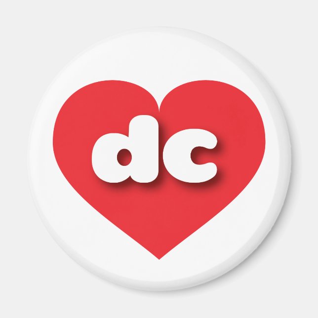 I love DC - dc red heart Magnet (Front)