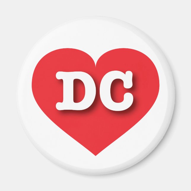 I love DC - DC red heart Magnet (Front)