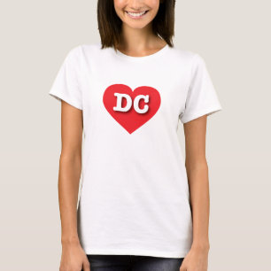 I love DC - DC red heart T-Shirt