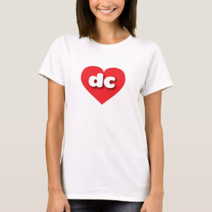 I love DC - dc red heart T-Shirt