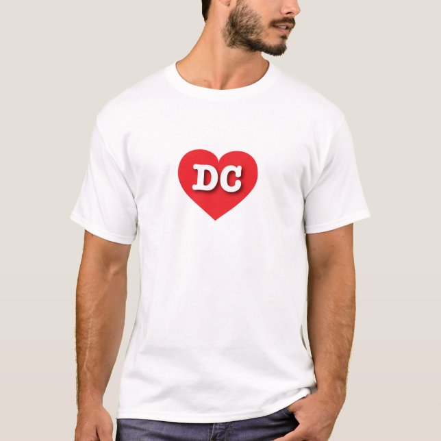 I love DC - DC red heart T-Shirt (Front)