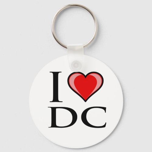 I Love DC _ District of Columbia Keychain