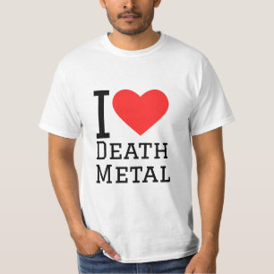 I love death metal square sticker T-Shirt