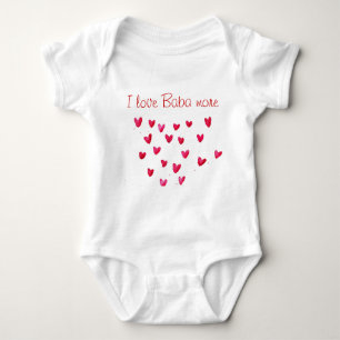 I love Dedo - I love Baba more Baby Bodysuit