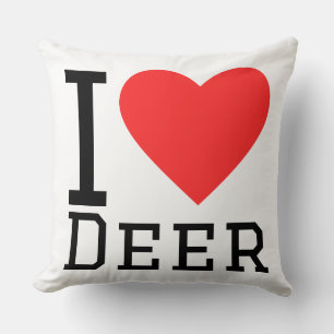 I love deer throw pillow