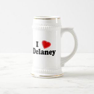 I Love Delaney Beer Stein