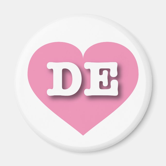 I love Delaware - DE pink heart Magnet (Front)
