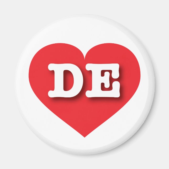 I love Delaware - DE red heart Magnet (Front)