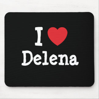 I love Delena heart T-Shirt Mouse Pad