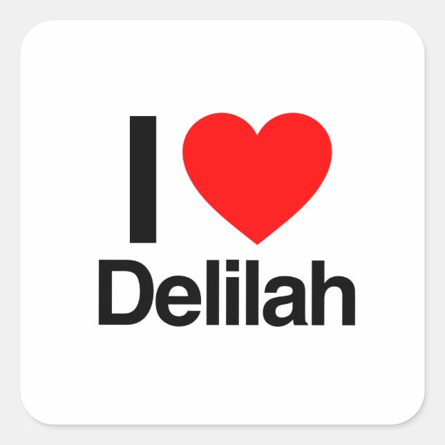 i love delilah.ai square sticker (Front)