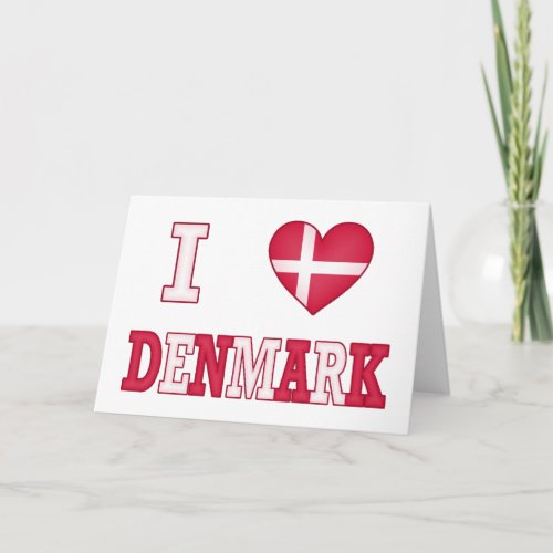 I Love Denmark Card