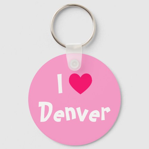I Love Denver Keychain