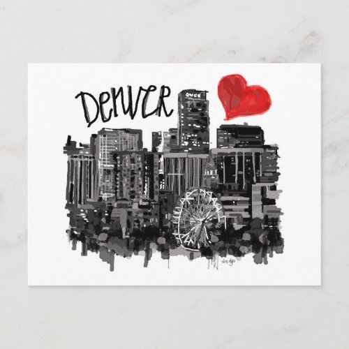 I love Denver Postcard