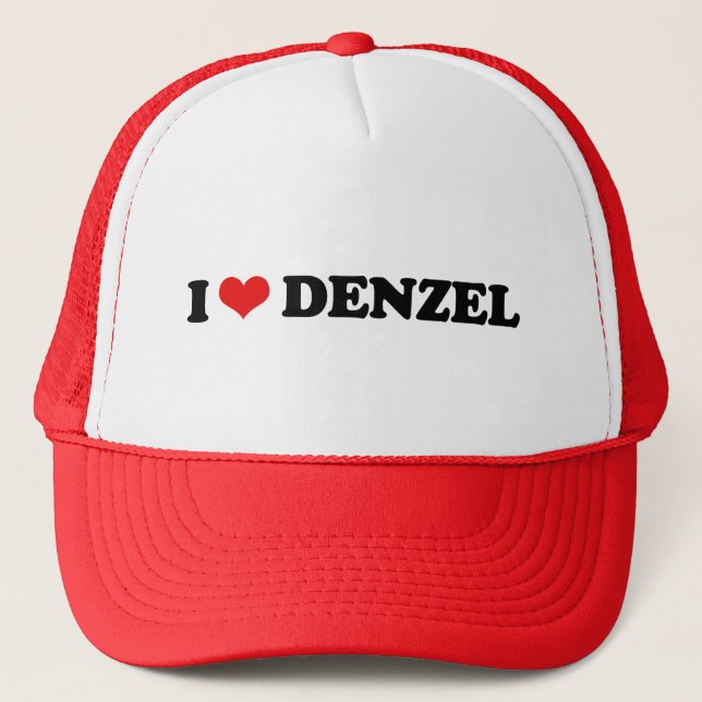 I LOVE DENZEL TRUCKER HAT (Front)