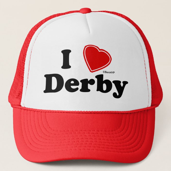 I Love Derby Mesh Hat