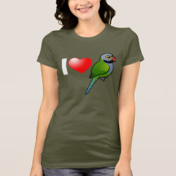 I Love Derbyan Parakeets Women's Bella Jersey T-Shirt