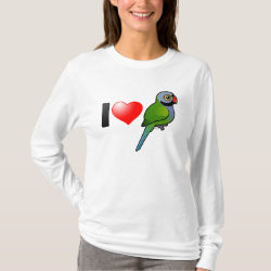 I Love Derbyan Parakeets Women's Basic Long Sleeve T-Shirt