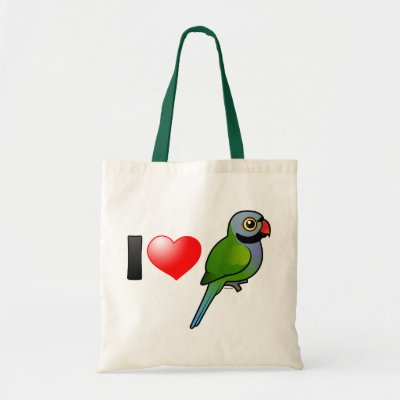 I Love Derbyan Parakeets Tote Bag