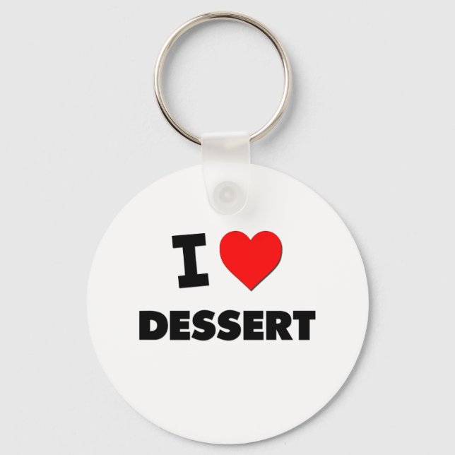 I Love Dessert Keychain (Front)