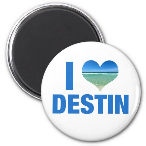 I Love Destin Florida Cute Beach Magnet