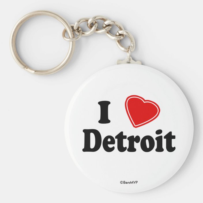 I Love Detroit Key Chain