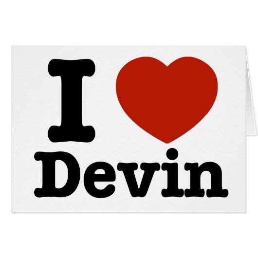 I love Devin Cards (Front Horizontal)