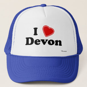 I Love Devon Trucker Hat