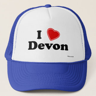 I Love Devon Trucker Hat