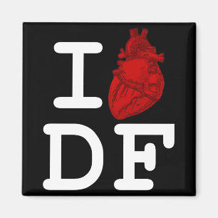 I Love DF Magnet