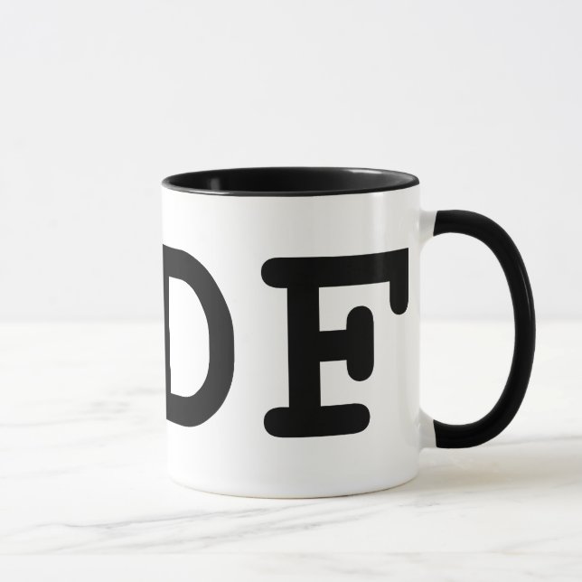 I Love DF Mug (Right)