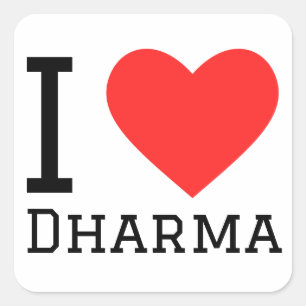 I love dharma square sticker