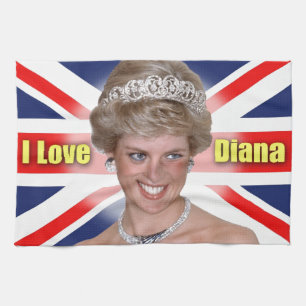 'I Love Diana' HRH Princess Diana Kitchen Towel
