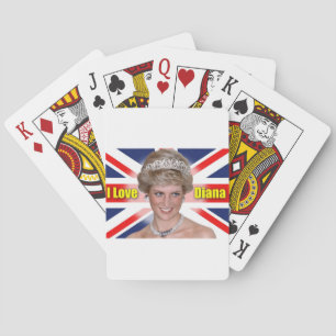 'I Love Diana' HRH Princess Diana Poker Cards