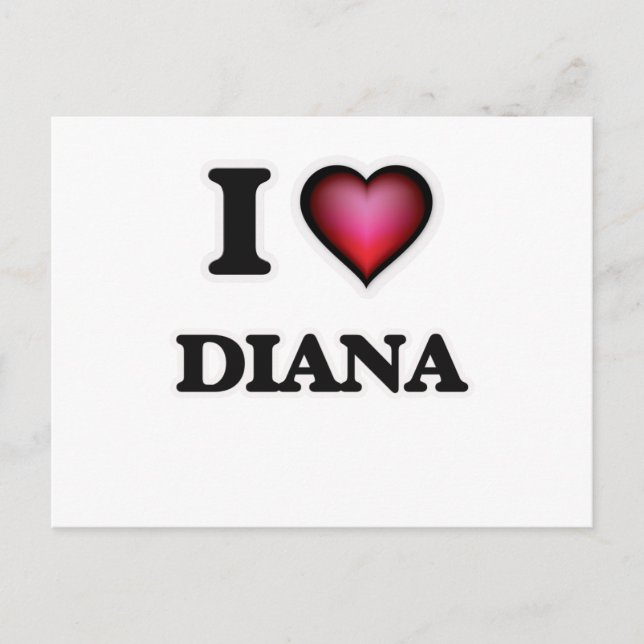 I Love Diana Postcard (Front)