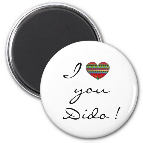 I Love Dido Ukrainian Folk Art Magnet